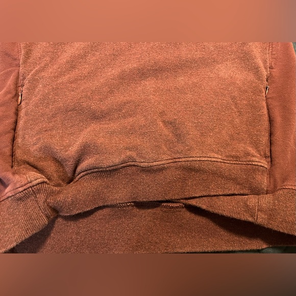 Women’s large burgundy turtle neck/cowel neck Yogacore sweatshirt. - Picture 4 of 8